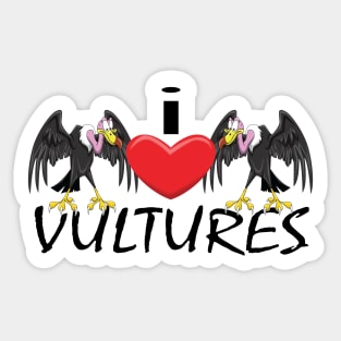 I Heart Vultures Sticker